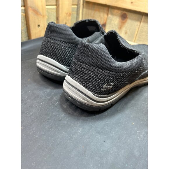 Skechers Mens Relaxed Fit Air-Cooled Memory Foam Slip-On Shoes Size 11 Black - Picture 5 of 8
